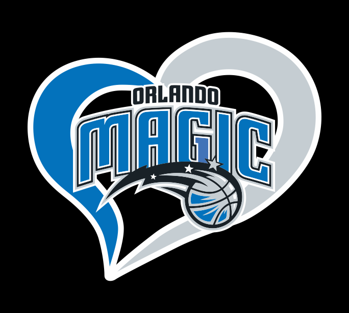 Orlando Magic Heart Logo iron on paper